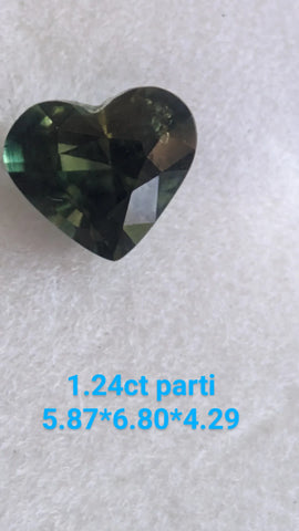 Sapphire heart cut