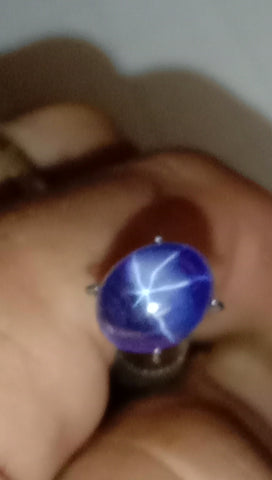 star sapphire oval cabachon