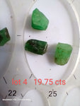 3 piece Emerald facet parcels