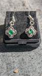 emerald ear ring pairs