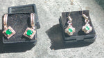 emerald ear ring pairs