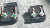 emerald ear ring pairs