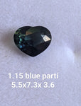 Sapphire heart cut