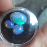 3 stone opal jewellery set