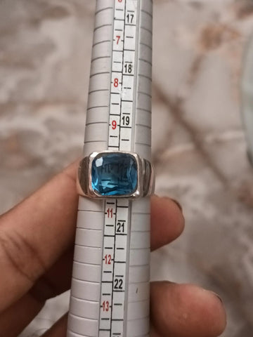 mens ring topaz