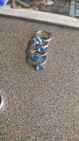 silver ladys rings clearance  Moonstone,Blue Topaz,