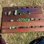 28 emerald specimens