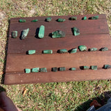 28 emerald specimens