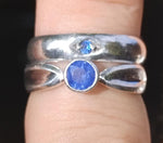 Ceylon Sapphire handmade silver rings