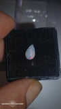 Coober pedy australian opal solid  set in 18k w gold/silver ring