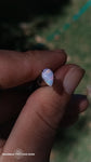 Coober pedy australian opal solid  set in 18k w gold/silver ring