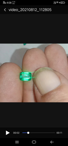 Chivor emerald emerald cut